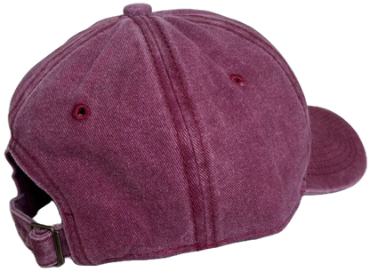 Dad Cap Vintage Vinröd